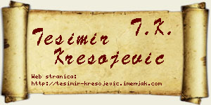 Tešimir Kresojević vizit kartica